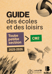 Couverture guide des écoles 2025-2026